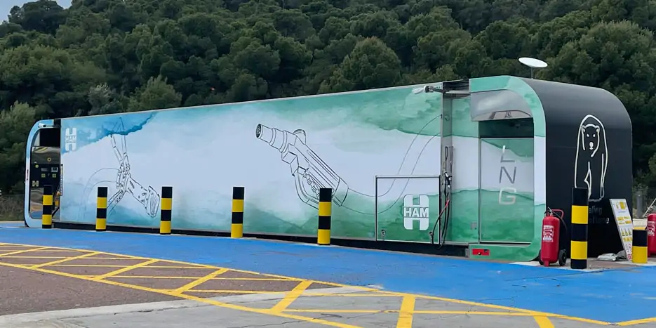 Estació de servei mòbil i transportable EDUX GNC, GNL i Biometà | Grup HAM