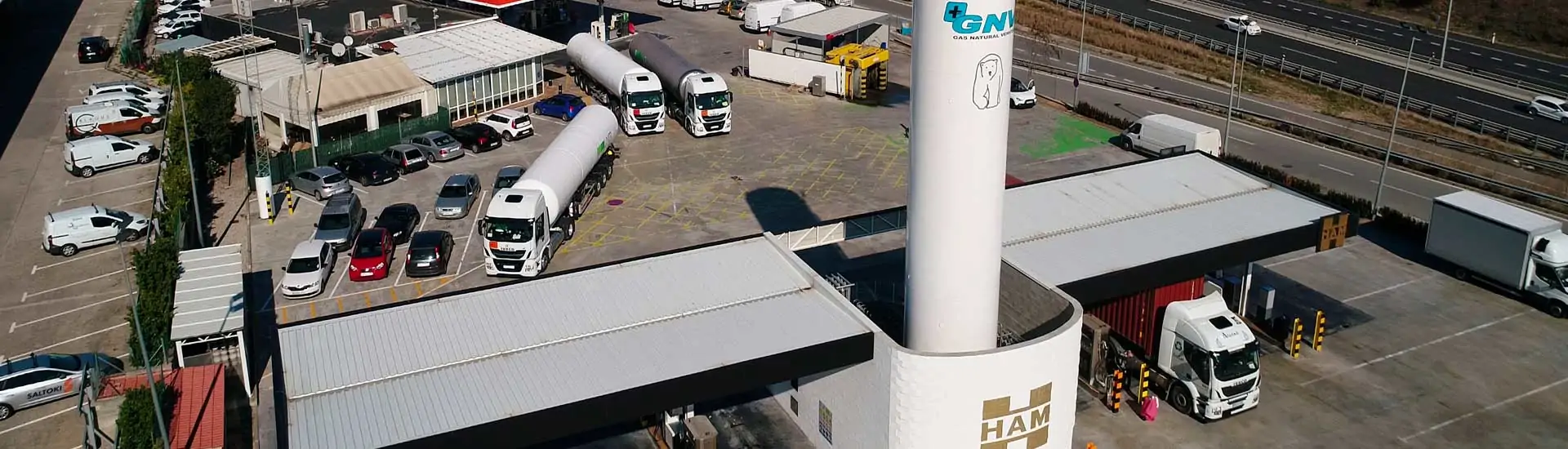 Estacions de servei de gas natural liquat (GNL), gas natural comprimit (GNC) i biometà gestionades per General de Gasolineras