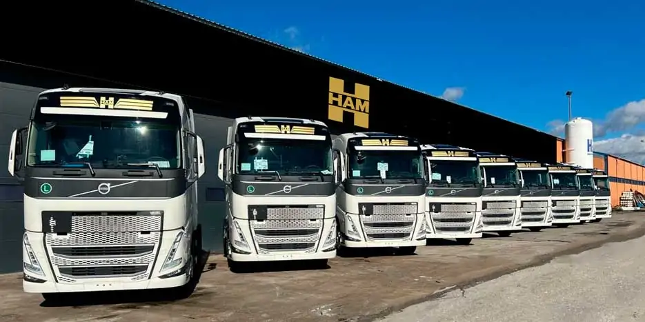 Grup HAM disposa de flota pròpia de vehicles de gas natural liquat, gas natural comprimit i biometà