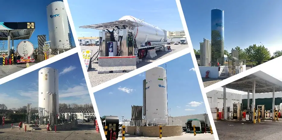 LNG liquefied natural gas service stations | HAM Group Map HAM LNG liquefied natural gas service stations in Spain and the rest of Europe. Consult map