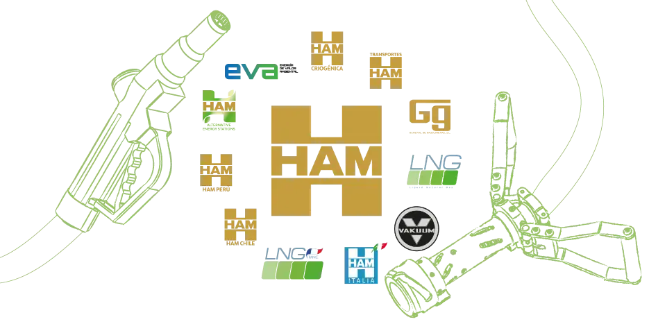 Grupo HAM apuesta por el GNC, GNL  y Biometano, energías respetuosas con el medioambiente, reduciendo el impacto de las emisiones respecto a otros combustibles