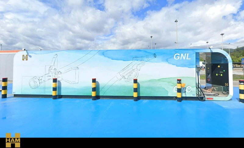 HAM EDUX La Jonquera LNG - GNC Girona HAM inaugurats EDUX La Jonquera LNG - CNG filling station in Girona