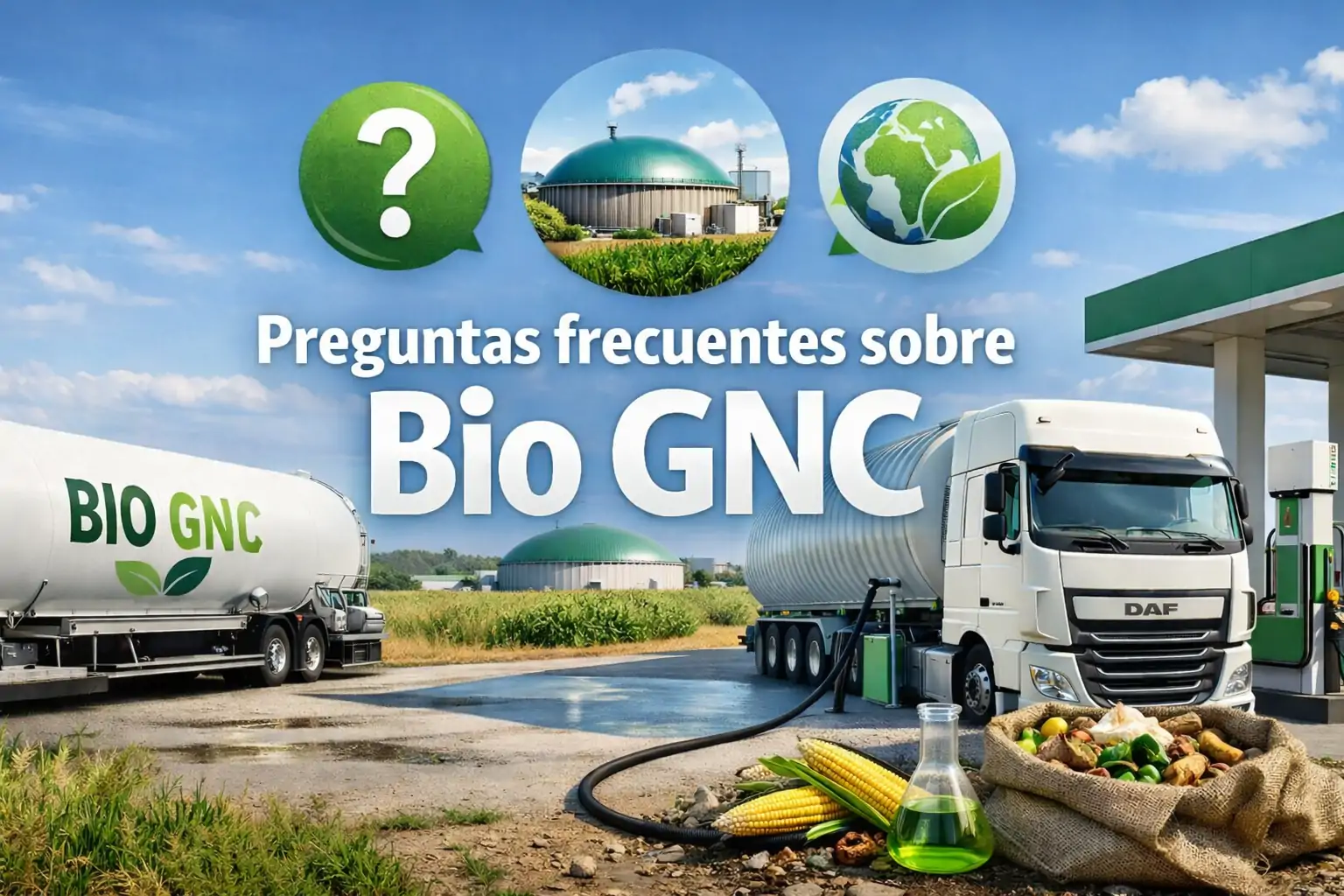 Preguntas frecuentes sobre el Bio GNC. Diferencia con el biometano, GNL y GNC