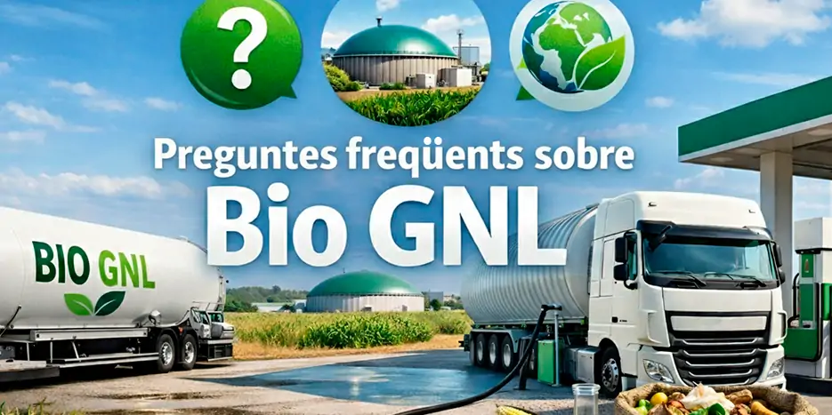 Preguntes freqüents sobre el Bio GNL. Diferència amb el biometà, GNL i GNC
