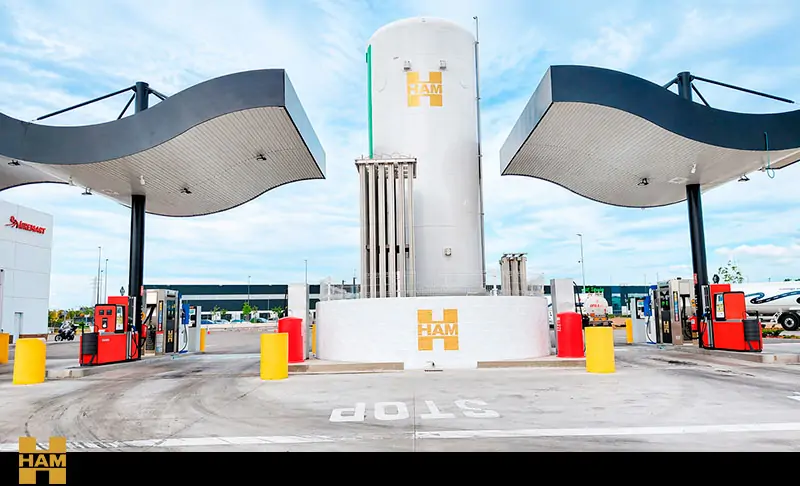 HAM inaugura estació de servei GNL – GNC a l'Avinguda Ronda Sud 4, de Torrejón de Ardoz, Madrid, al costat de la M-206